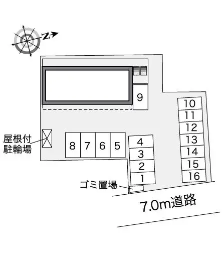 岡山市北区旭本町 月極駐車場